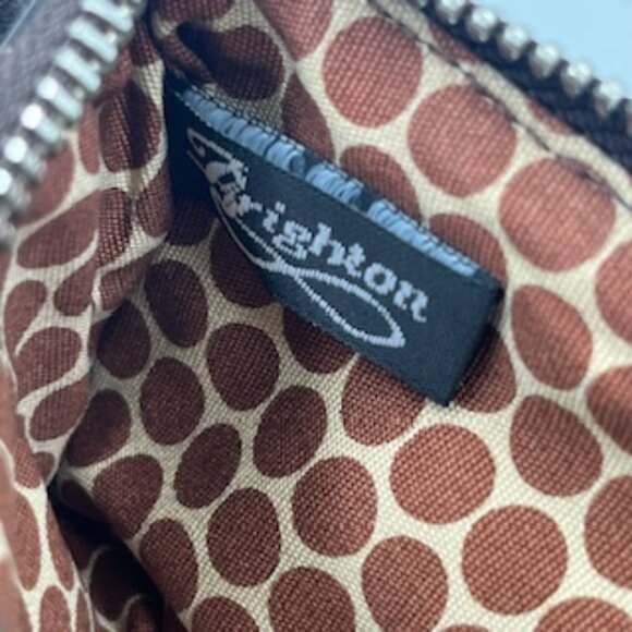 Brighton Bellissimo Heart Croc Brown Small Wallet - Picture 7 of 9